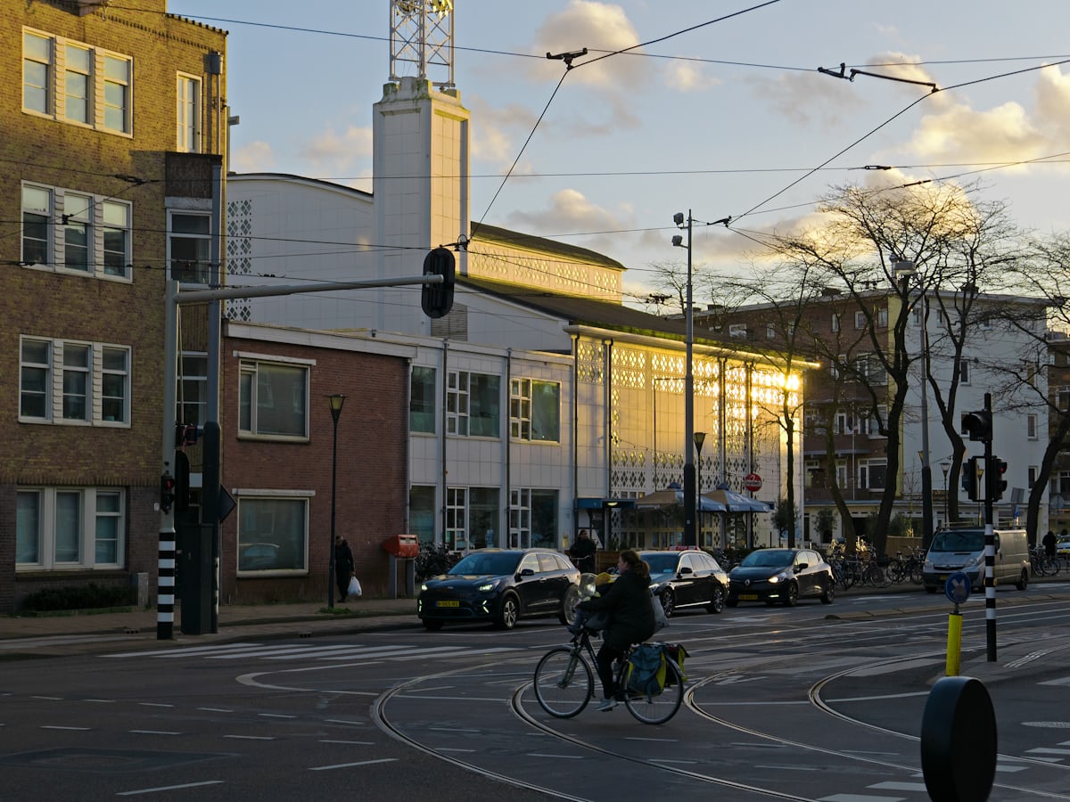 Exterior view of office building